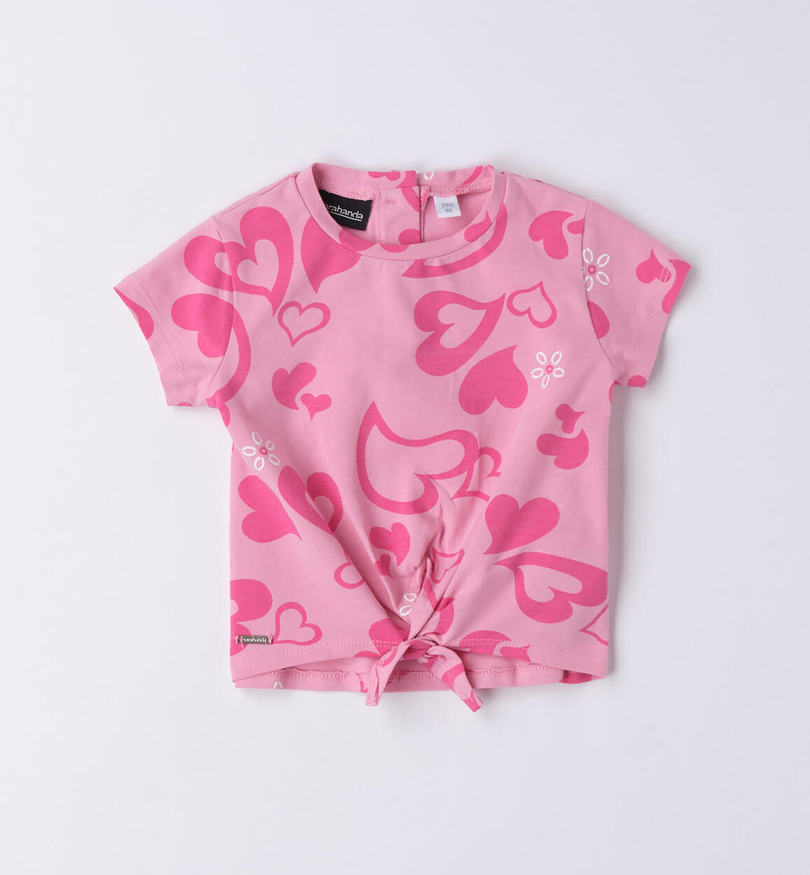 T-shirt nodo bambina ROSA Sarabanda