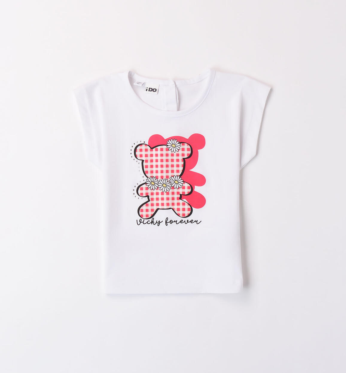 T-shirt per bambina con orsetti BIANCO iDO