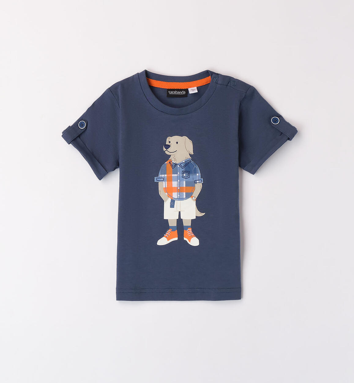 T-shirt per bambino 100% cotone BLU Sarabanda