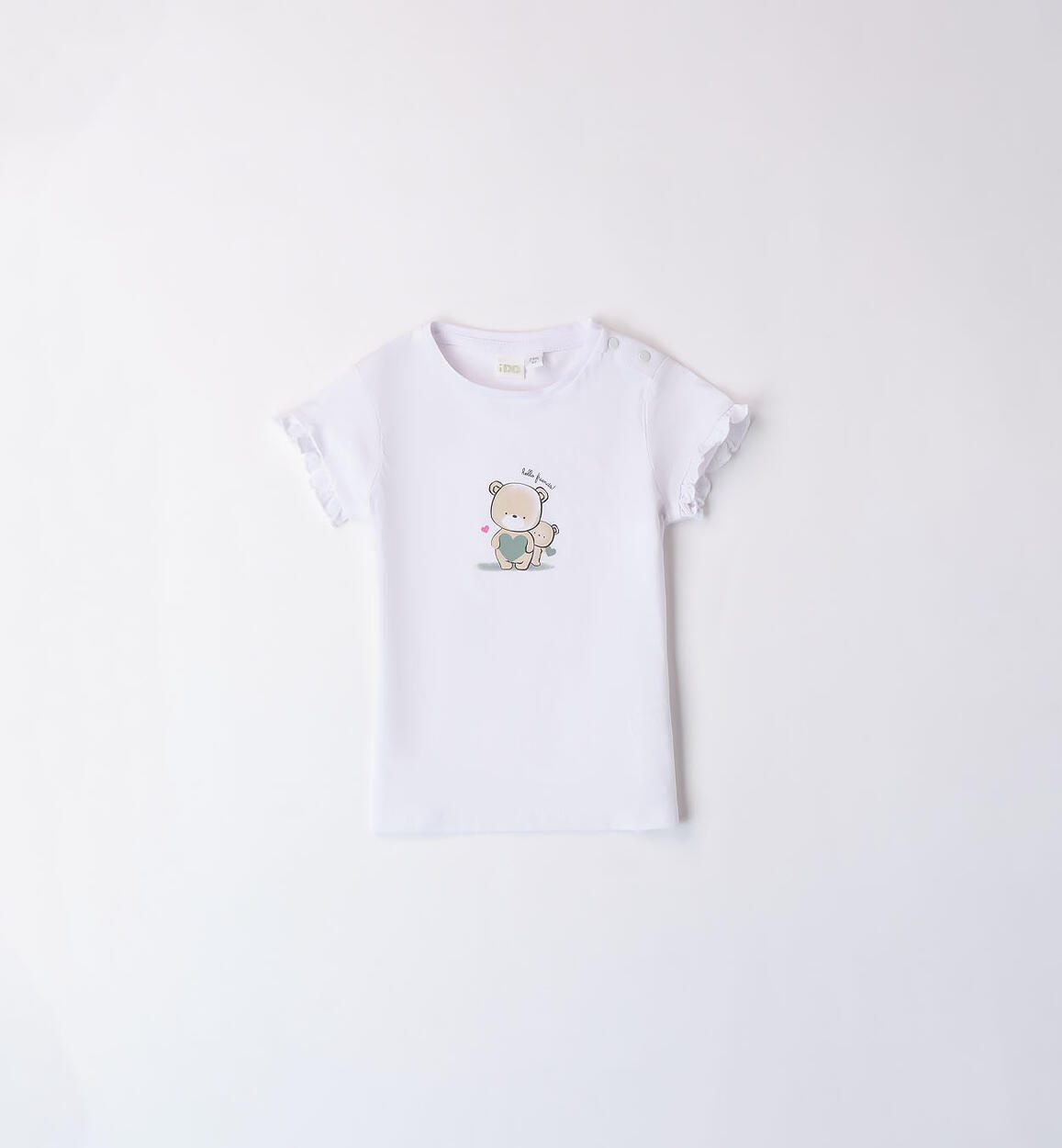 T-shirt per bimba orsetti BIANCO iDO