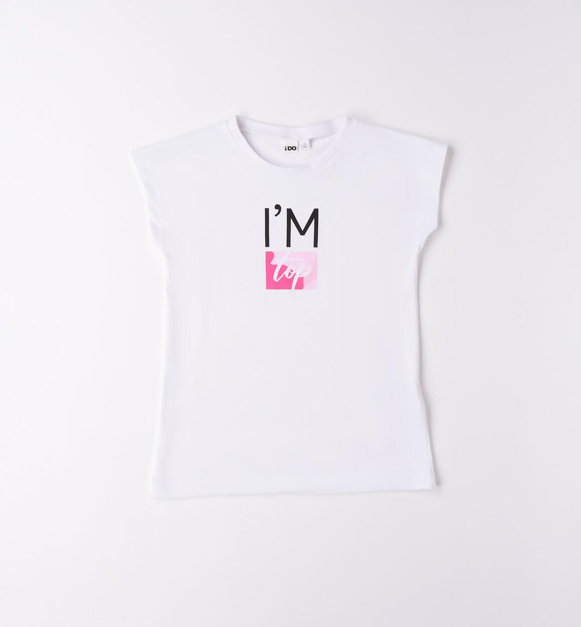 T-shirt ragazza con grafiche diverse BIANCO iDO