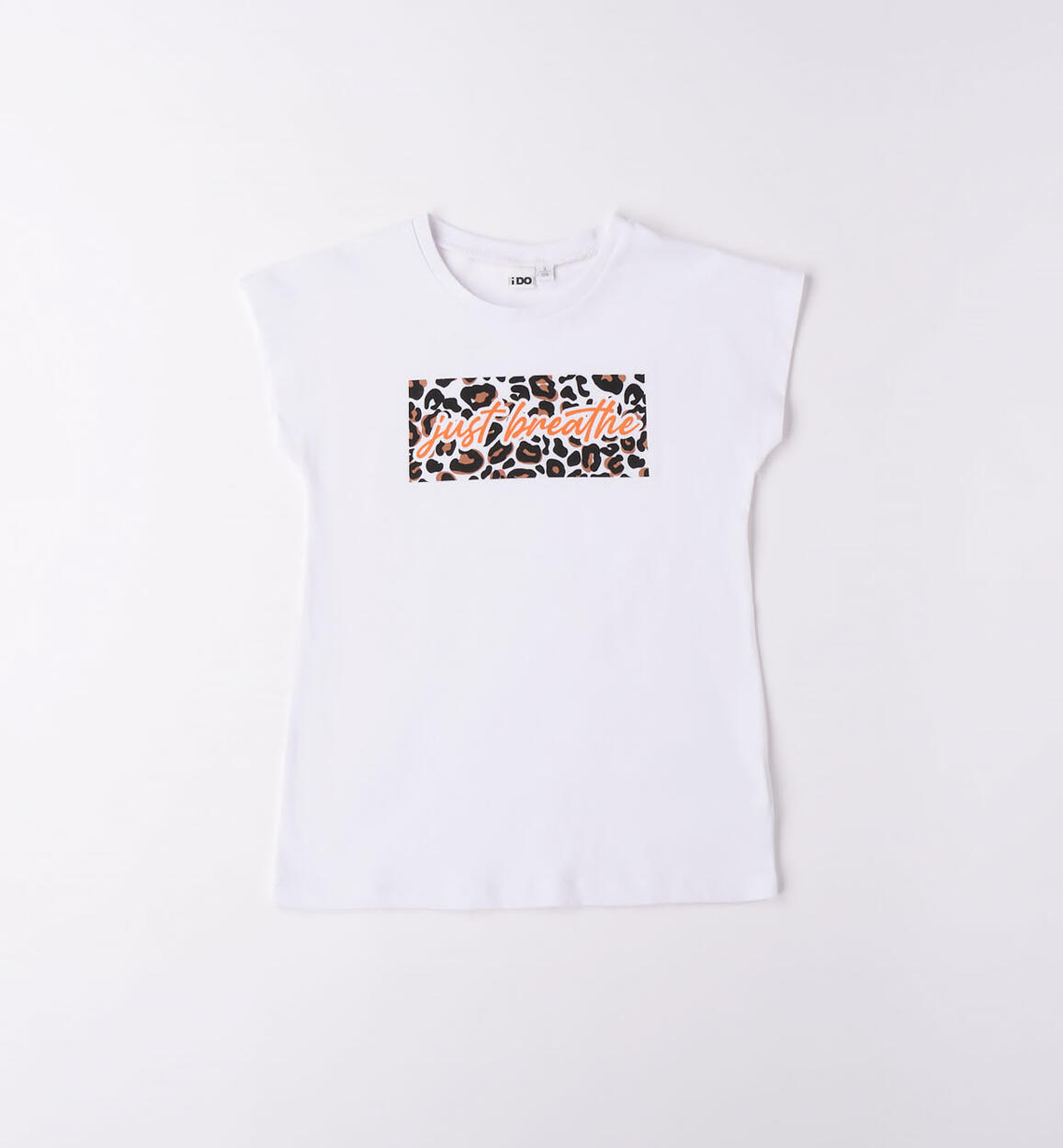 T-shirt ragazza con grafiche diverse BIANCO iDO