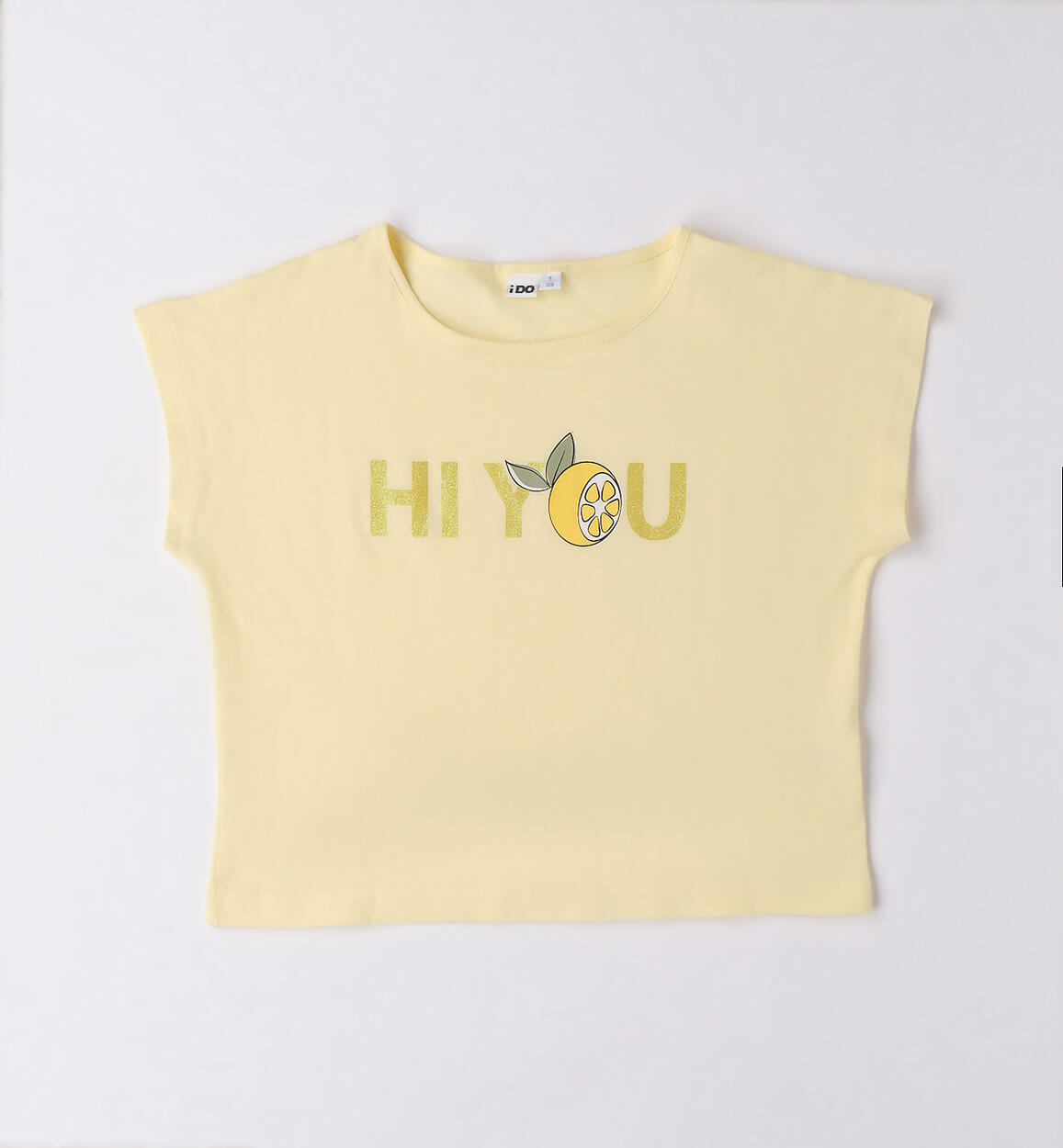 T-shirt ragazza varie fantasie GIALLO iDO