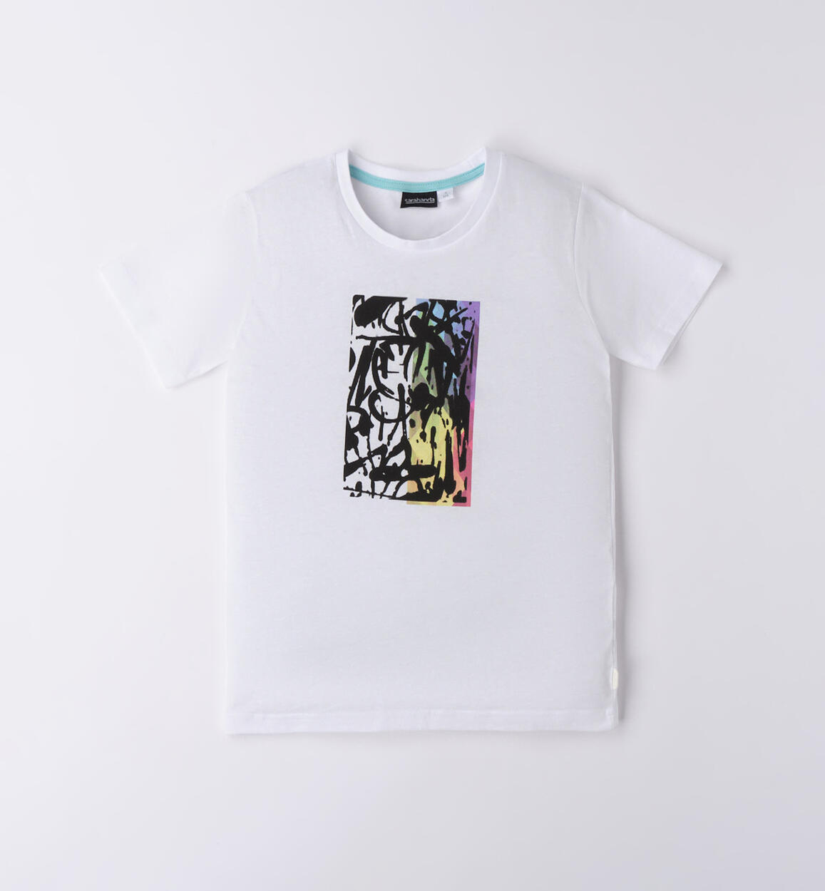 T-shirt ragazzo colorata BIANCO Sarabanda