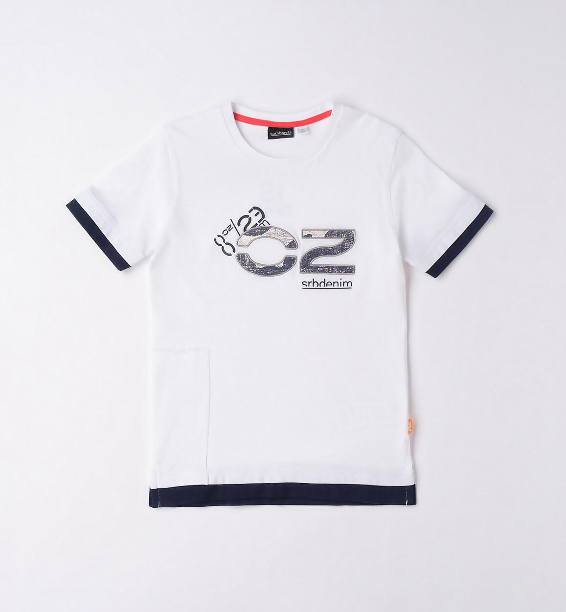 T-shirt ragazzo con stampa BIANCO Sarabanda