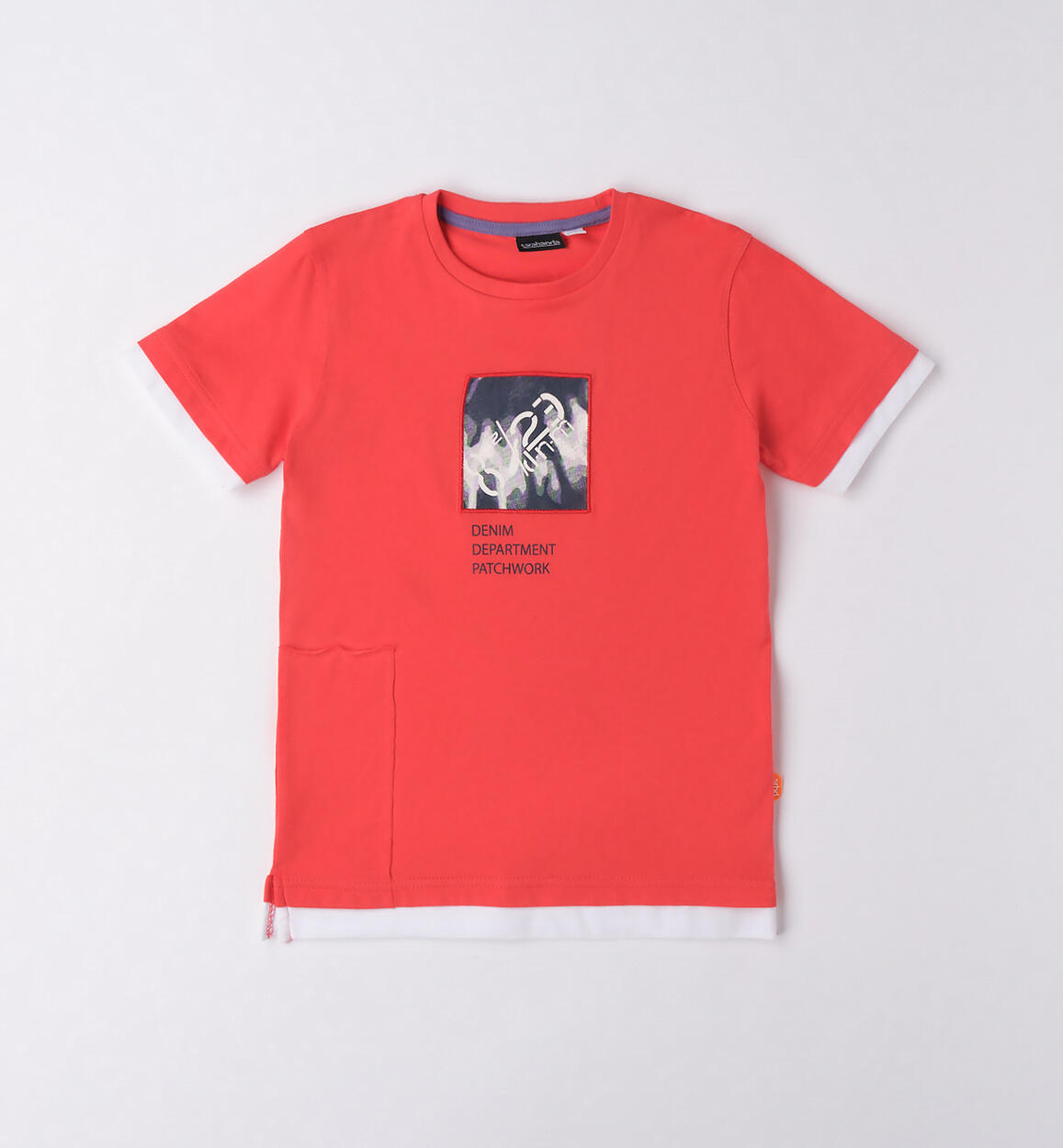 T-shirt ragazzo con stampa ROSSO Sarabanda