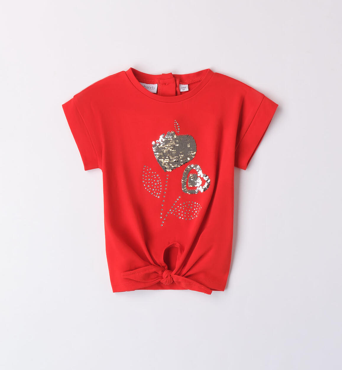 T-shirt rossa bambina ROSSO Sarabanda