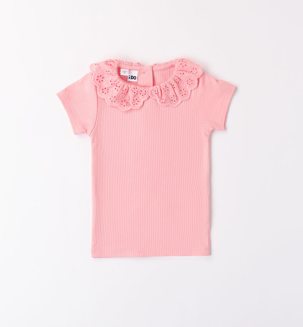 T-shirt sangallo bambina ROSA iDO