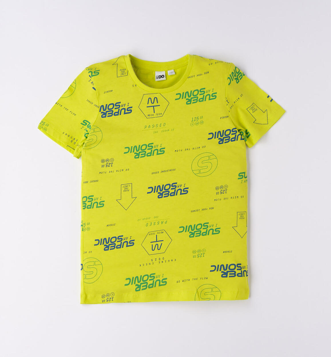 T-shirt scritte per ragazzo VERDE iDO