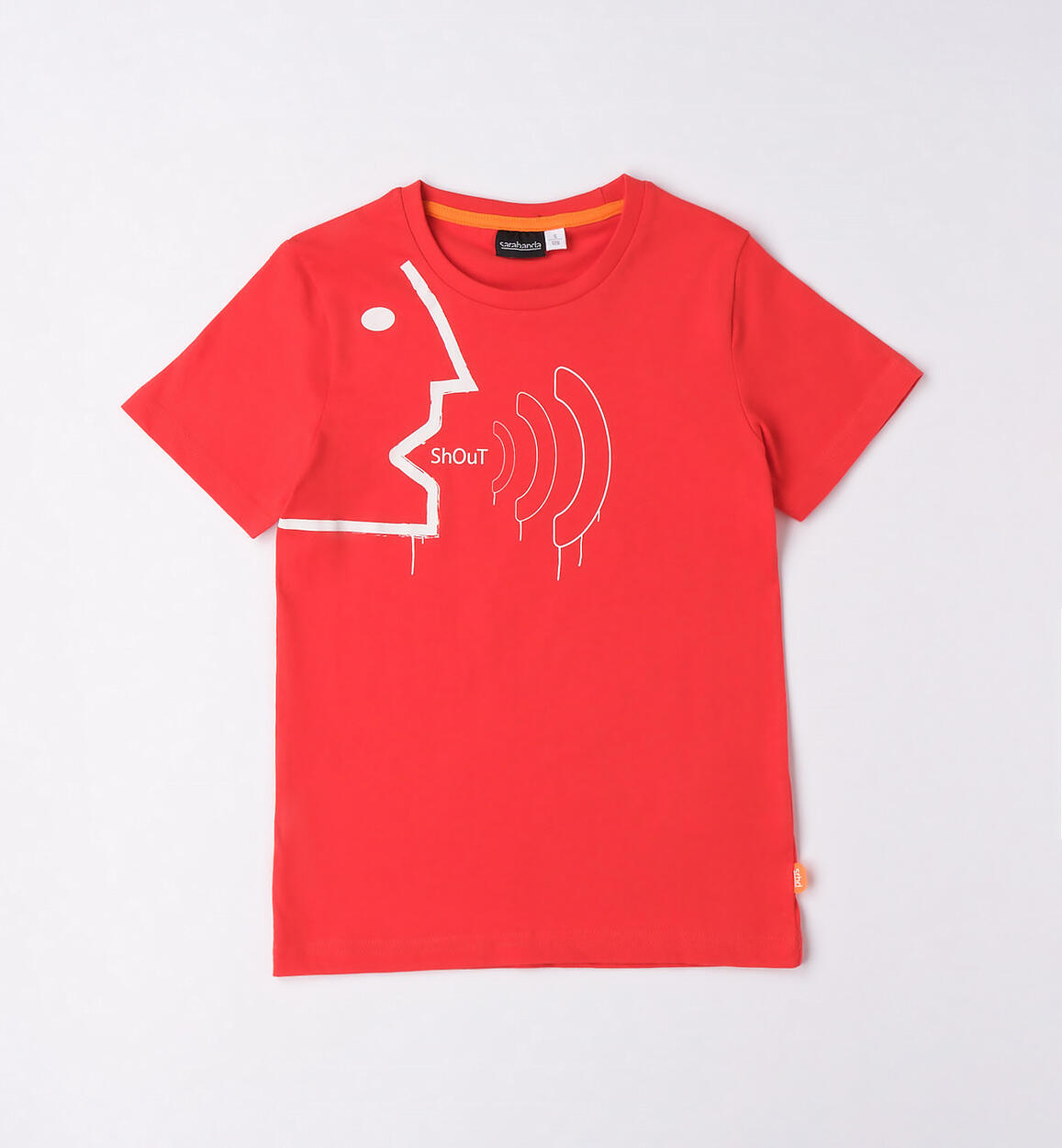 T-shirt stampa ragazzo ROSSO Sarabanda