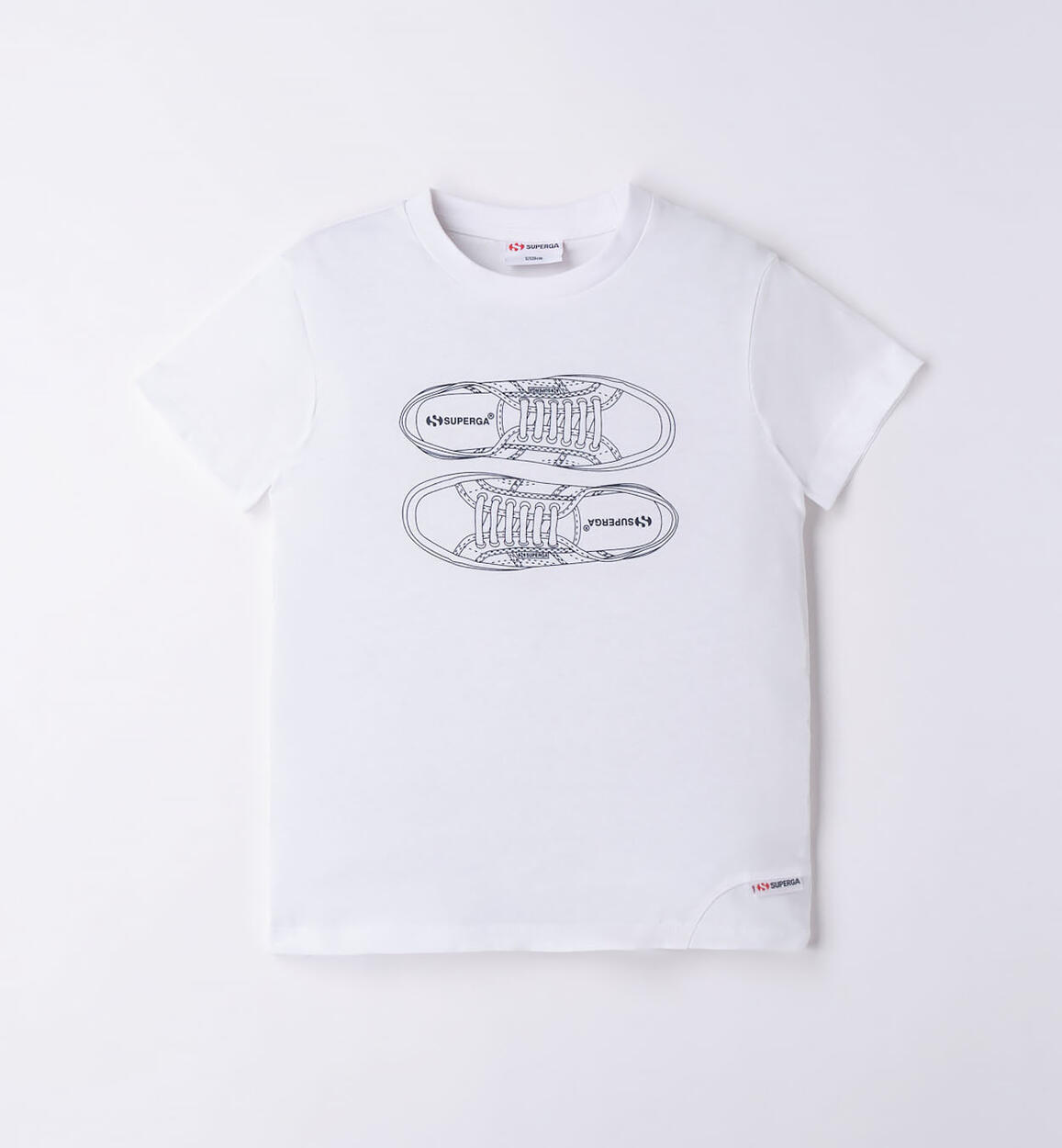 T-shirt Superga 100% cotone BIANCO SUPERGA