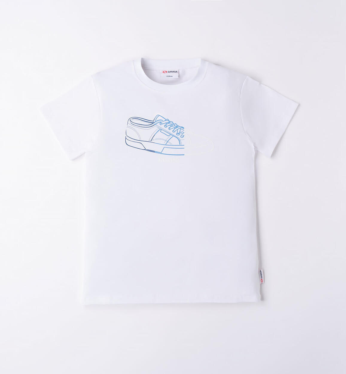 T-shirt Superga bambino BIANCO SUPERGA