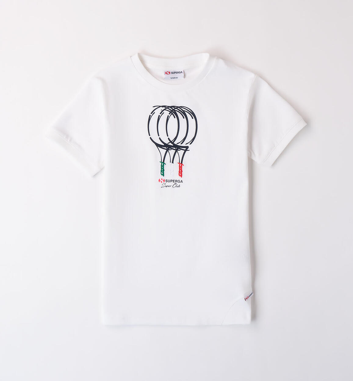 T-shirt tennis Superga BIANCO SUPERGA