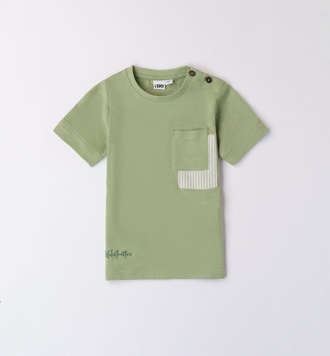 T-shirt verde con taschino per bambino VERDE iDO