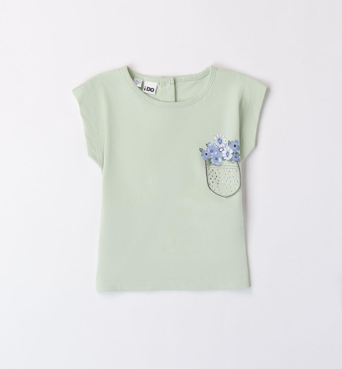 T-shirt verde per bambina VERDE iDO