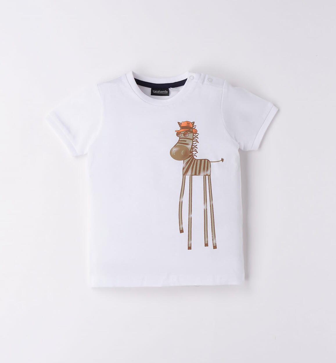 T-shirt zebra bambino BIANCO Sarabanda