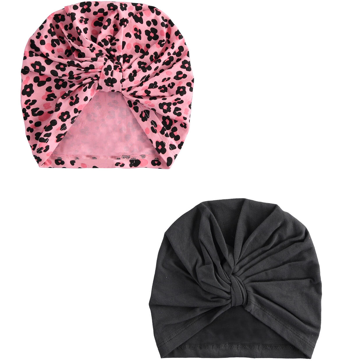 Turbante bambina con nodo centrale ROSA iDO