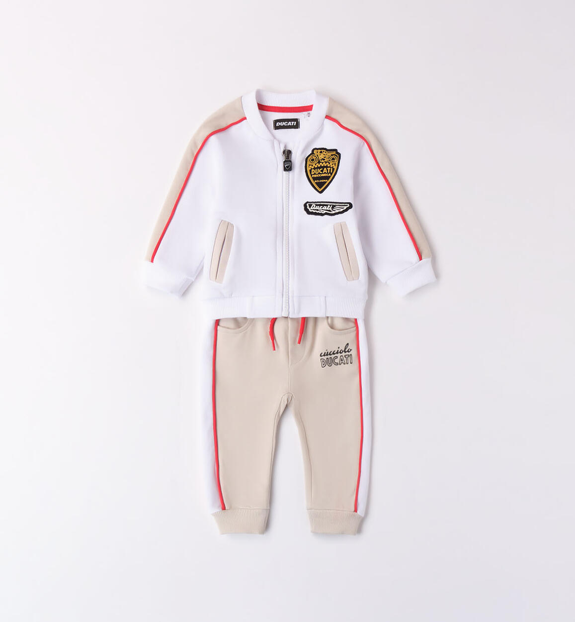 Ducati tracksuit for boys WHITE DUCATI