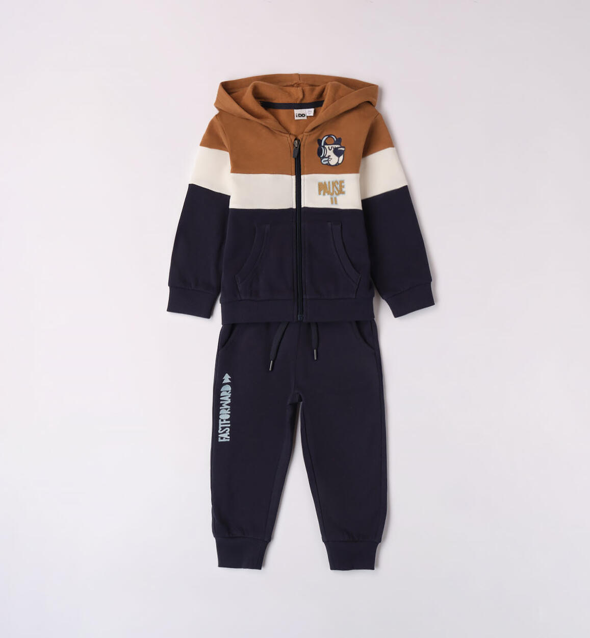 Tuta sportiva bambino multicolor MARRONE iDO