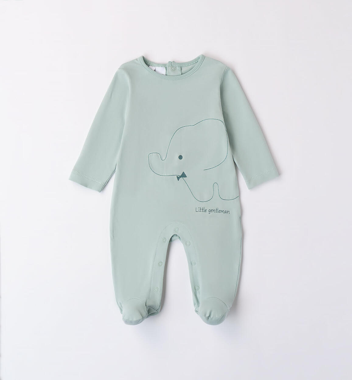 Tutina con piedini neonato VERDE iDO