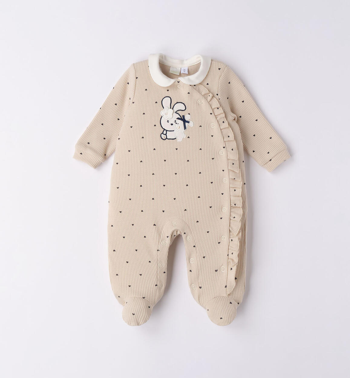 Tutina intera neonata coniglietti BEIGE iDO