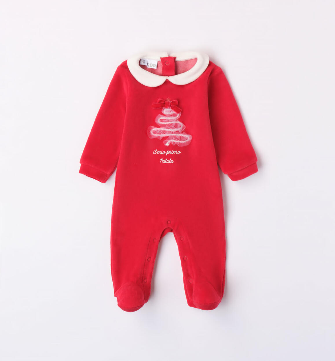 Tutina Natale neonato modello unisex ROSSO iDO