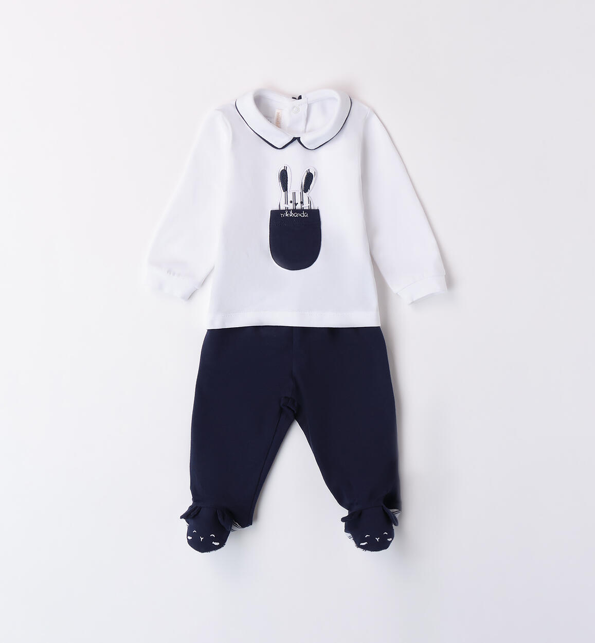 Two-piece baby set for boys BLUE Minibanda