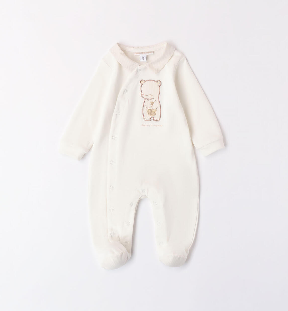 Tutina neonato modello unisex PANNA Minibanda