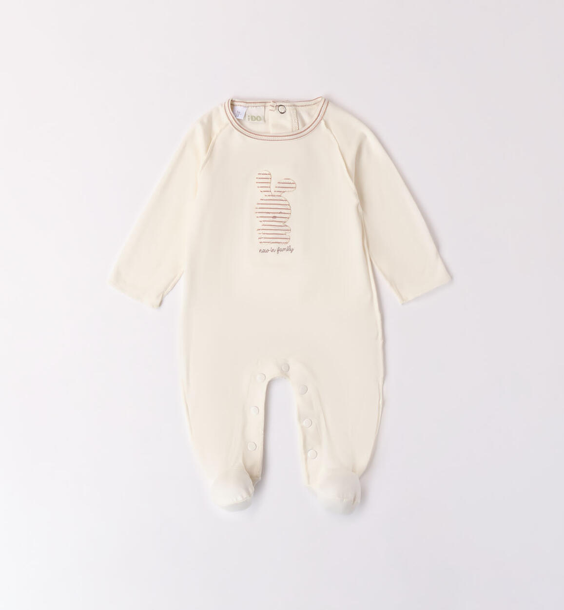 Tutina neonato unisex in bamboo PANNA iDO