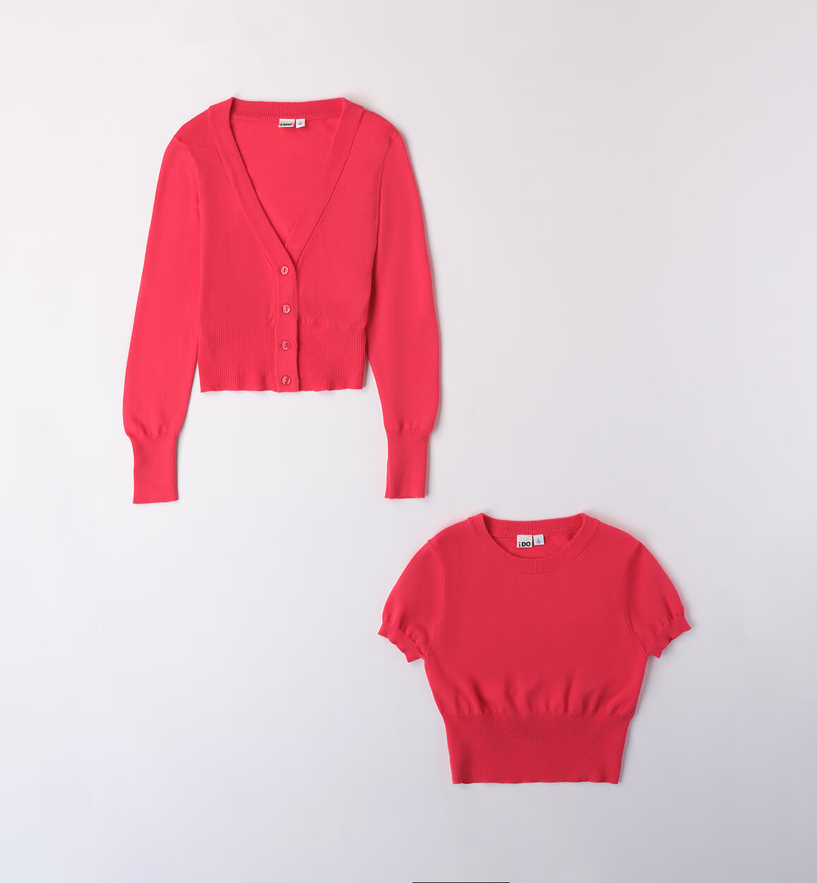 Coral twin set for girls RED iDO