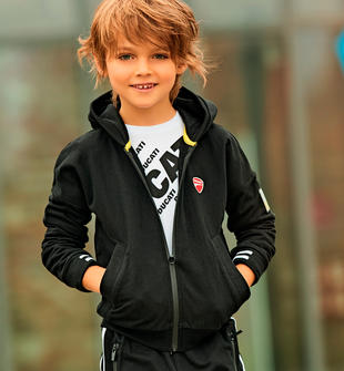Felpa aperta con cappuccio 100% cotone Sarabanda interpreta Ducati per  bambino da 6 a 16 anni Sarabanda - Miniconf Shop